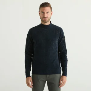 RRD maglione volcano in velluto blu